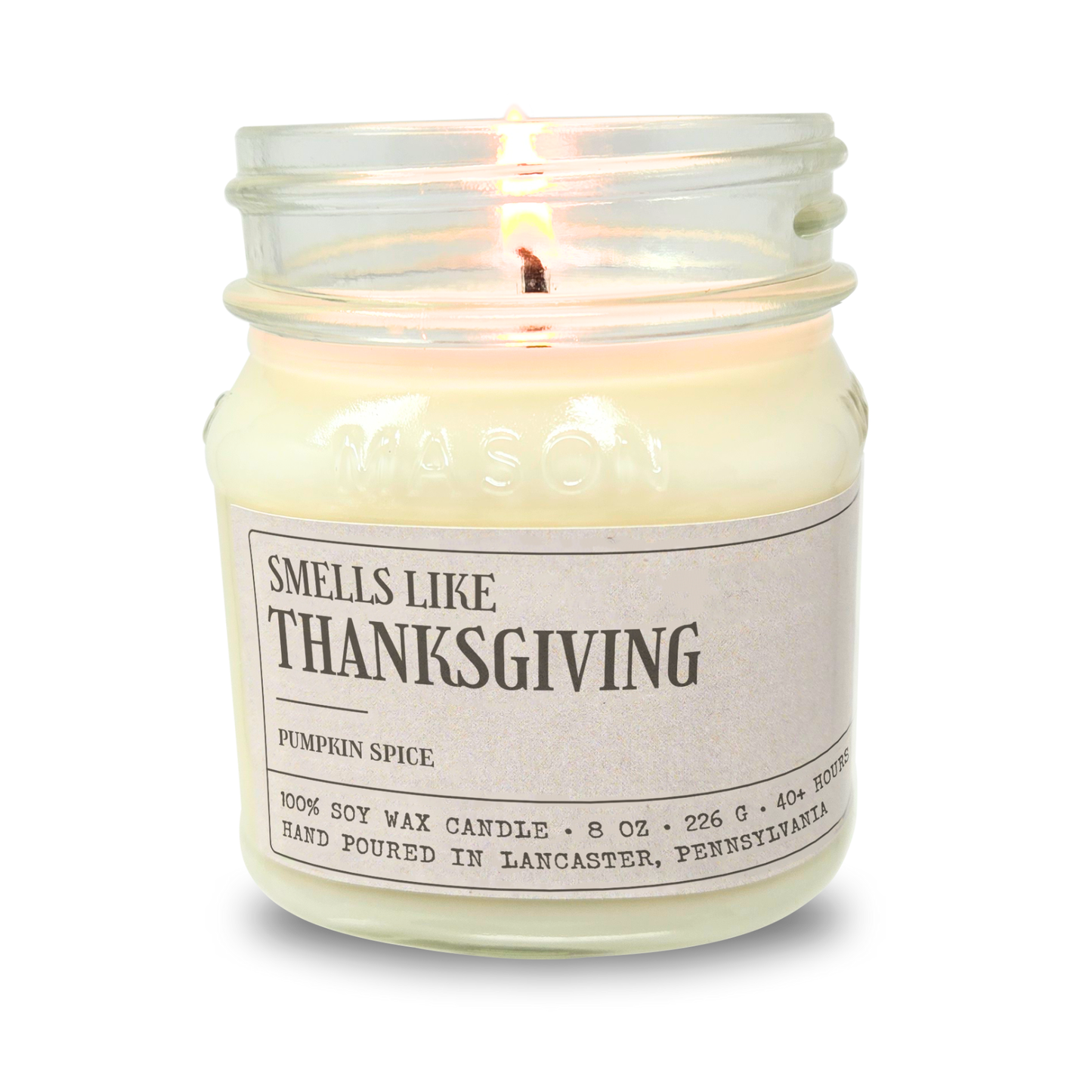 Smells Like Thanksgiving - Funny Candle 8oz Soy Wax