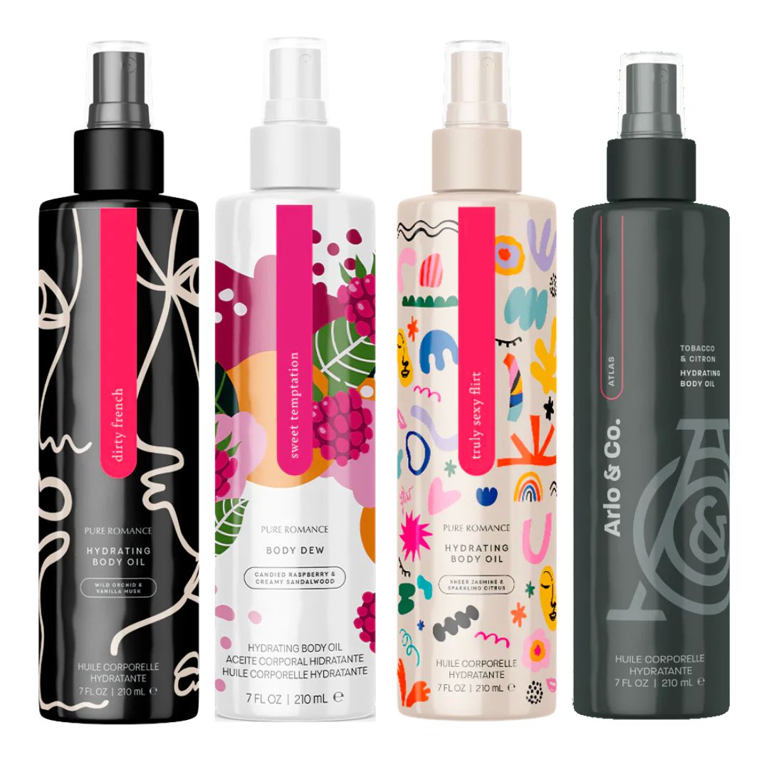 Body Dew Lustra 4 Pack - Pheromone Hydrating Body Oil - Buy 3 get 1 FREE!