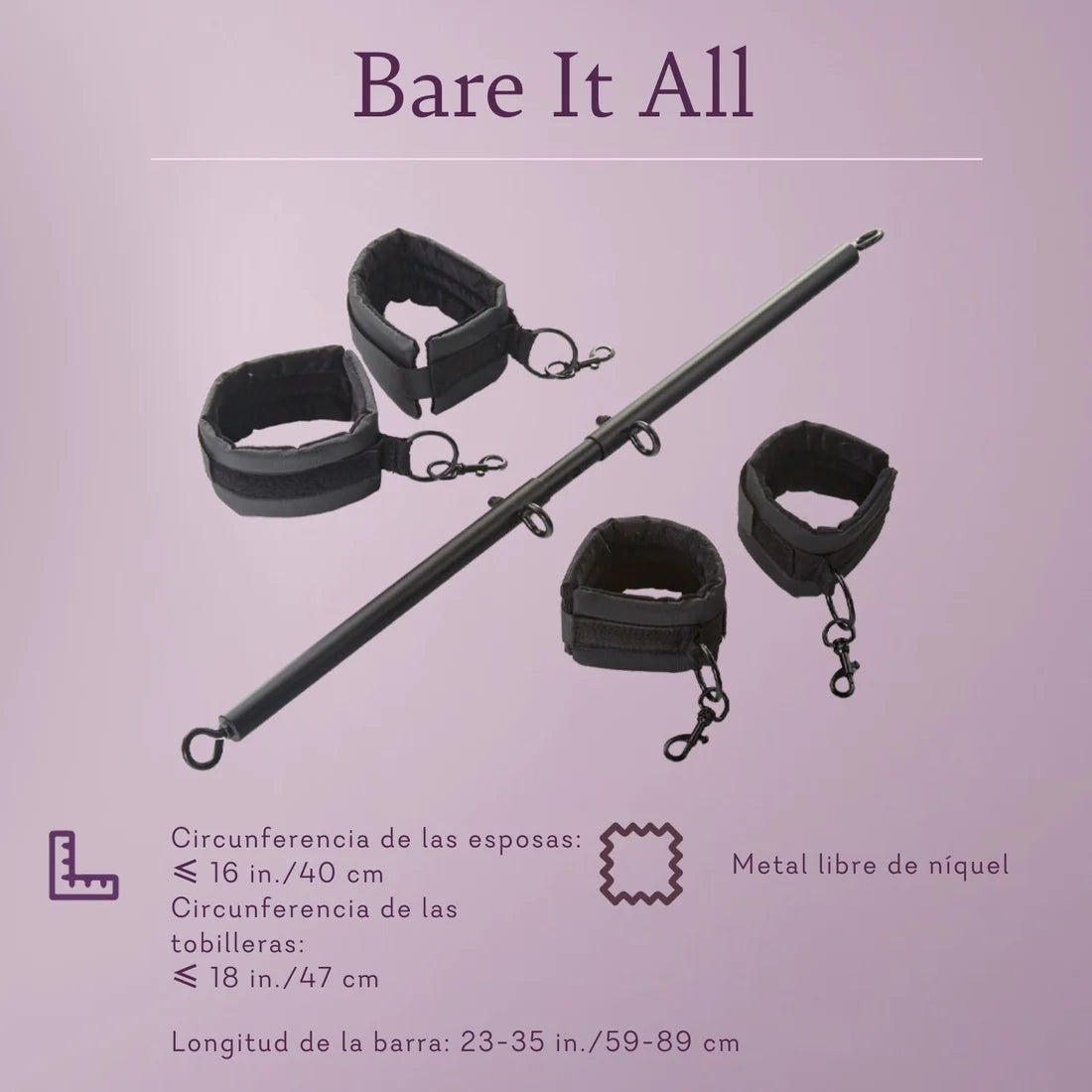 Bare It All - Spreader Bar - 8 LEFT!