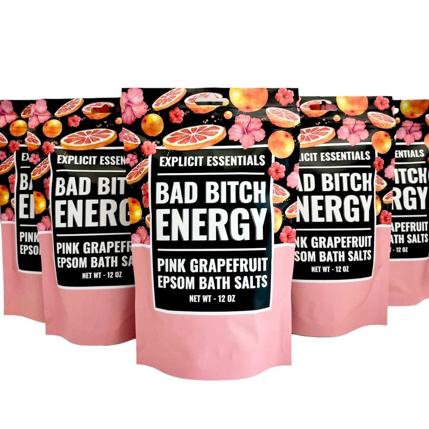 Sweary Bath Salts for Stress Relief – Premium Epsom Salt Soaks (12oz Bag) - Funny - 4 Different Scents