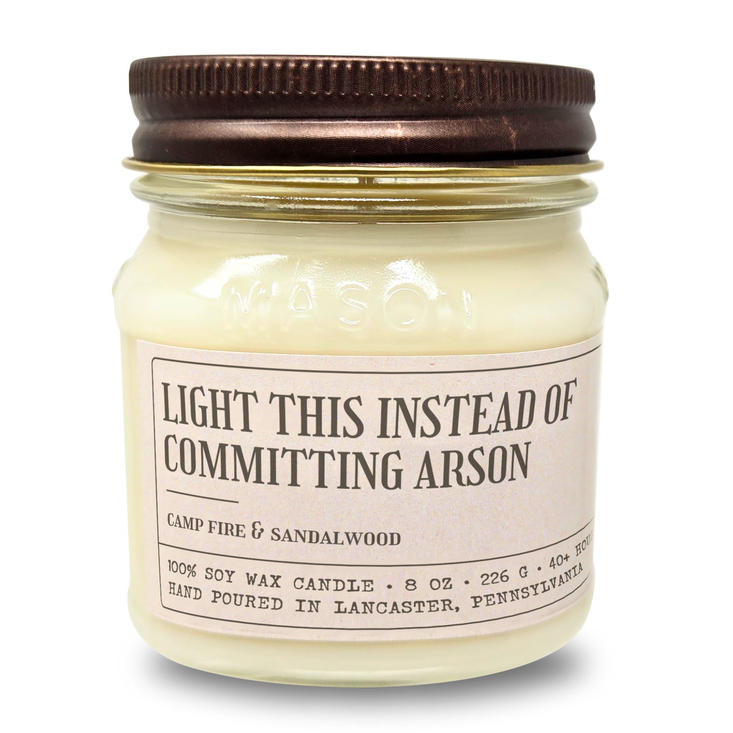 Light This Instead of Committing - Funny Gift For Friend - 8oz Soy Wax Candle