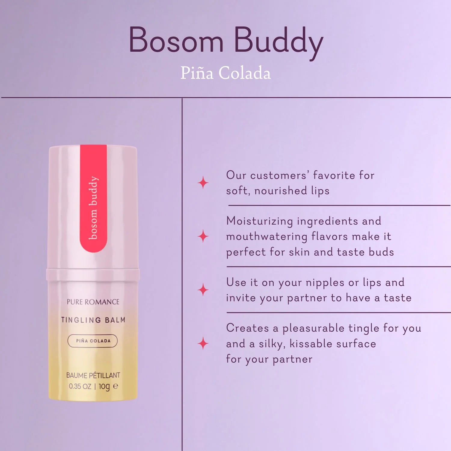 Bosom Buddy - Pina Colada Balm - IN STOCK - 15 LEFT! - VALGINA.com