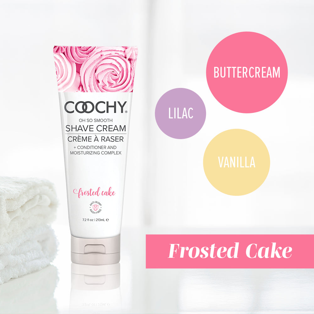 COOCHY Shave Cream - Pink Cupcake 7.2 oz, 3.4 oz or .5 oz - NEW!