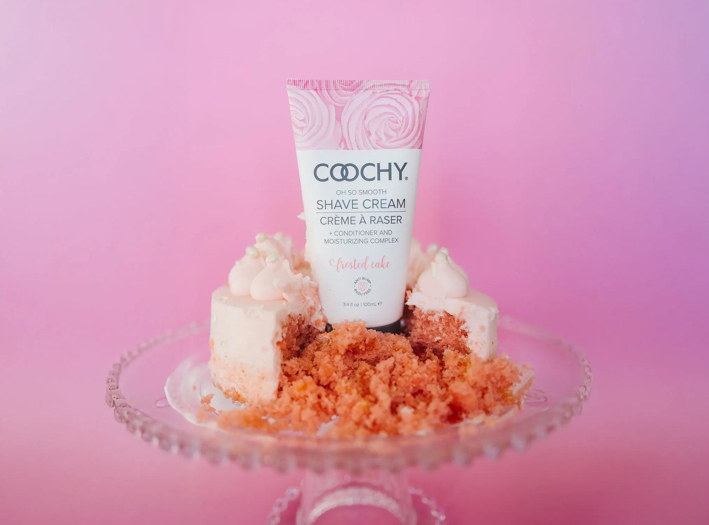 COOCHY Shave Cream - Pink Cupcake 7.2 oz, 3.4 oz or .5 oz - NEW!