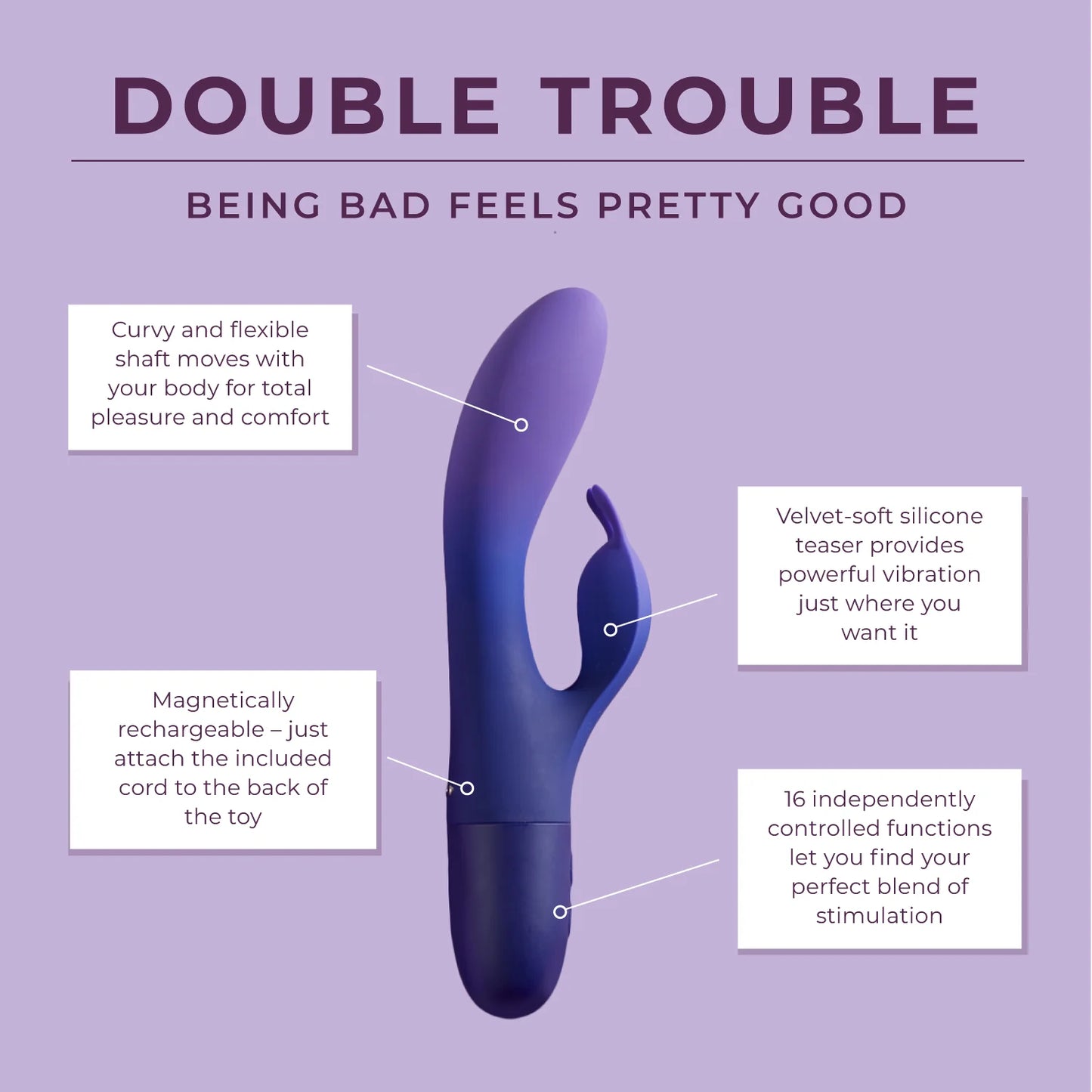 Double Trouble - Rabbit G Massager - 2 LEFT!