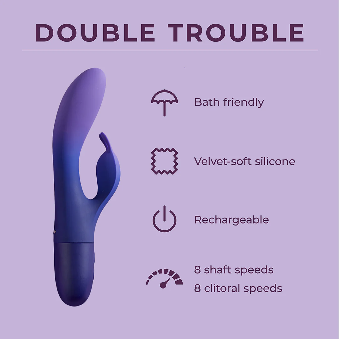Double Trouble - Rabbit G Massager - 2 LEFT!