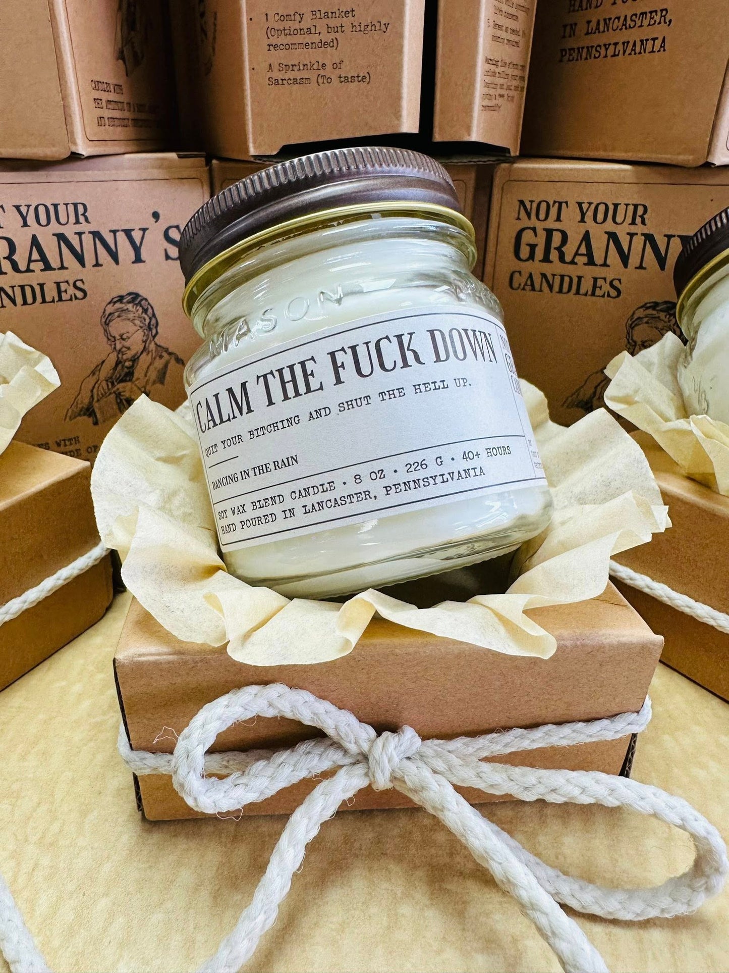 Not Your Granny's Candles- 7 Different Sayings - Funny Candle Gift - 8 oz Soy Wax - NEW!
