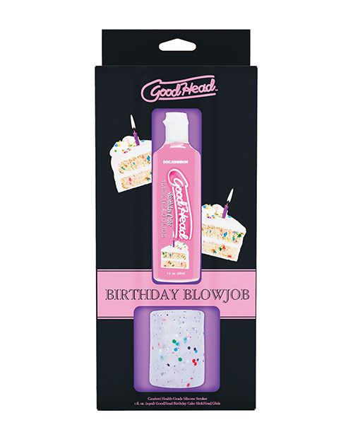 Birthday BJ Gift Set - 1 oz Gel & Sleeve - NEW!