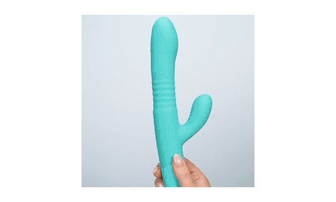 Deep Desire - Real Feel Thrusting Dual Rabbit - Teal or Rose Gold - 16 LEFT!