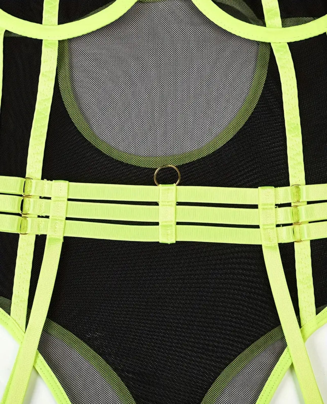 Naughty Neon Glow Lingerie with Garters