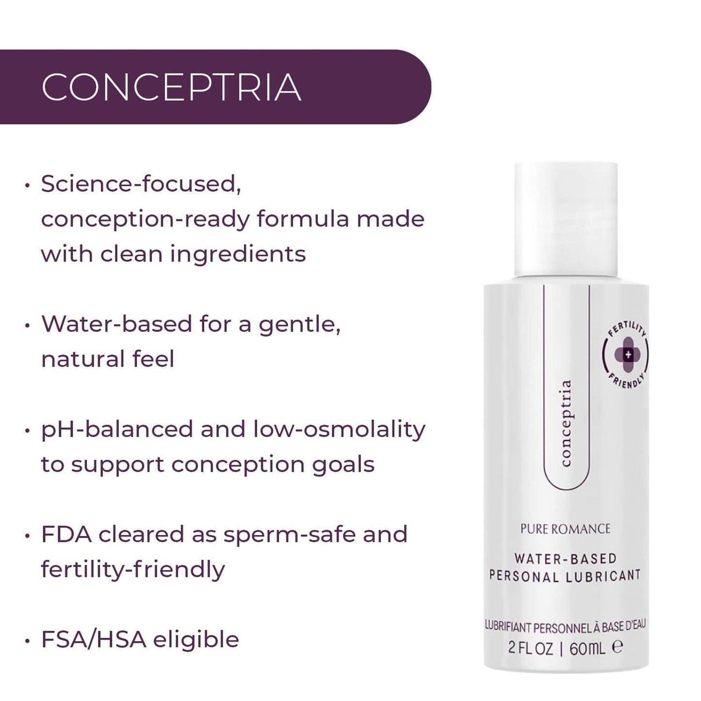 Conceptria - Fertility Friendly Personal Lubricant! - 27 LEFT!