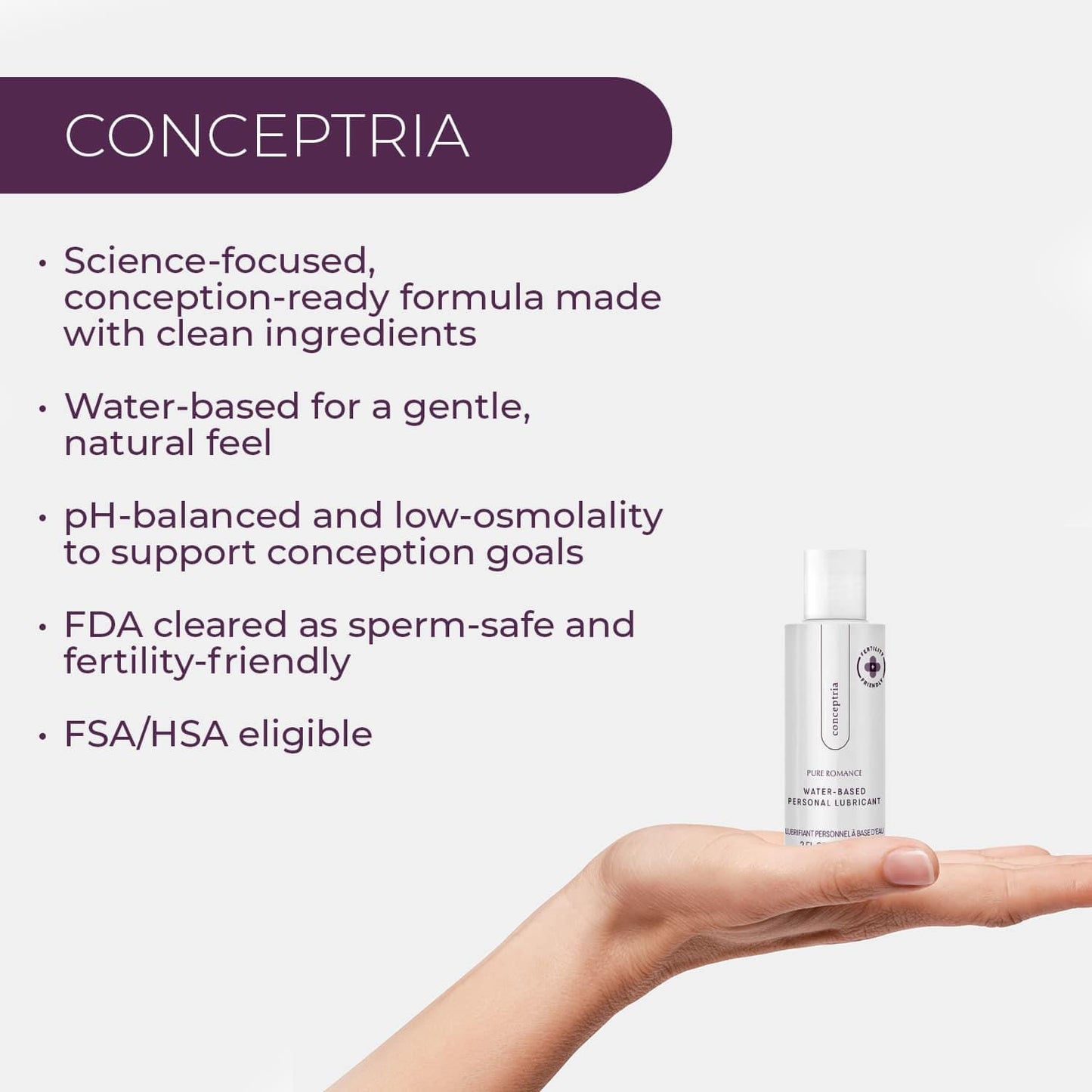 Conceptria - Fertility Friendly Personal Lubricant! - 27 LEFT!