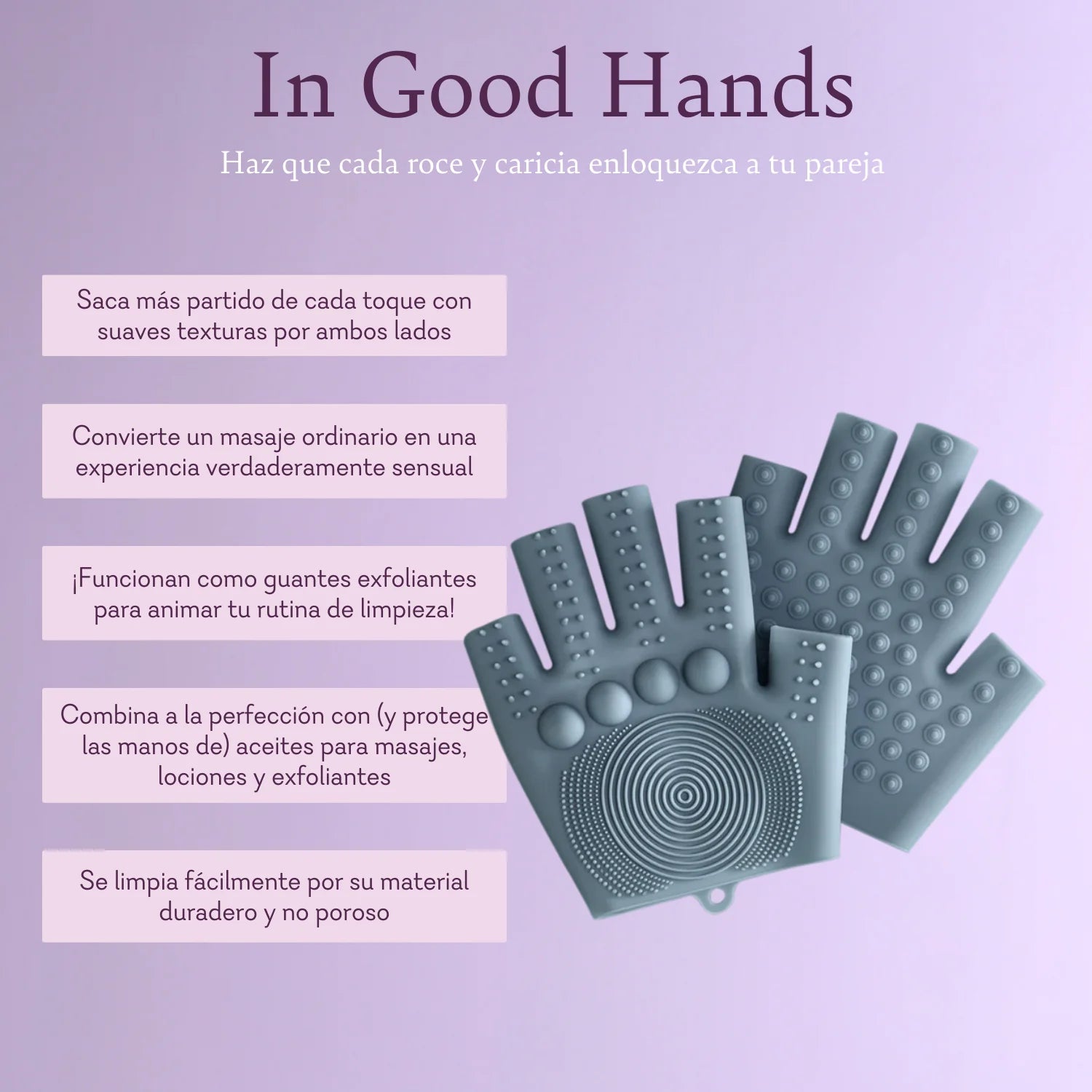 In Good Hands Massage Gloves - 25 LEFT! - IN STOCK - VALGINA.com