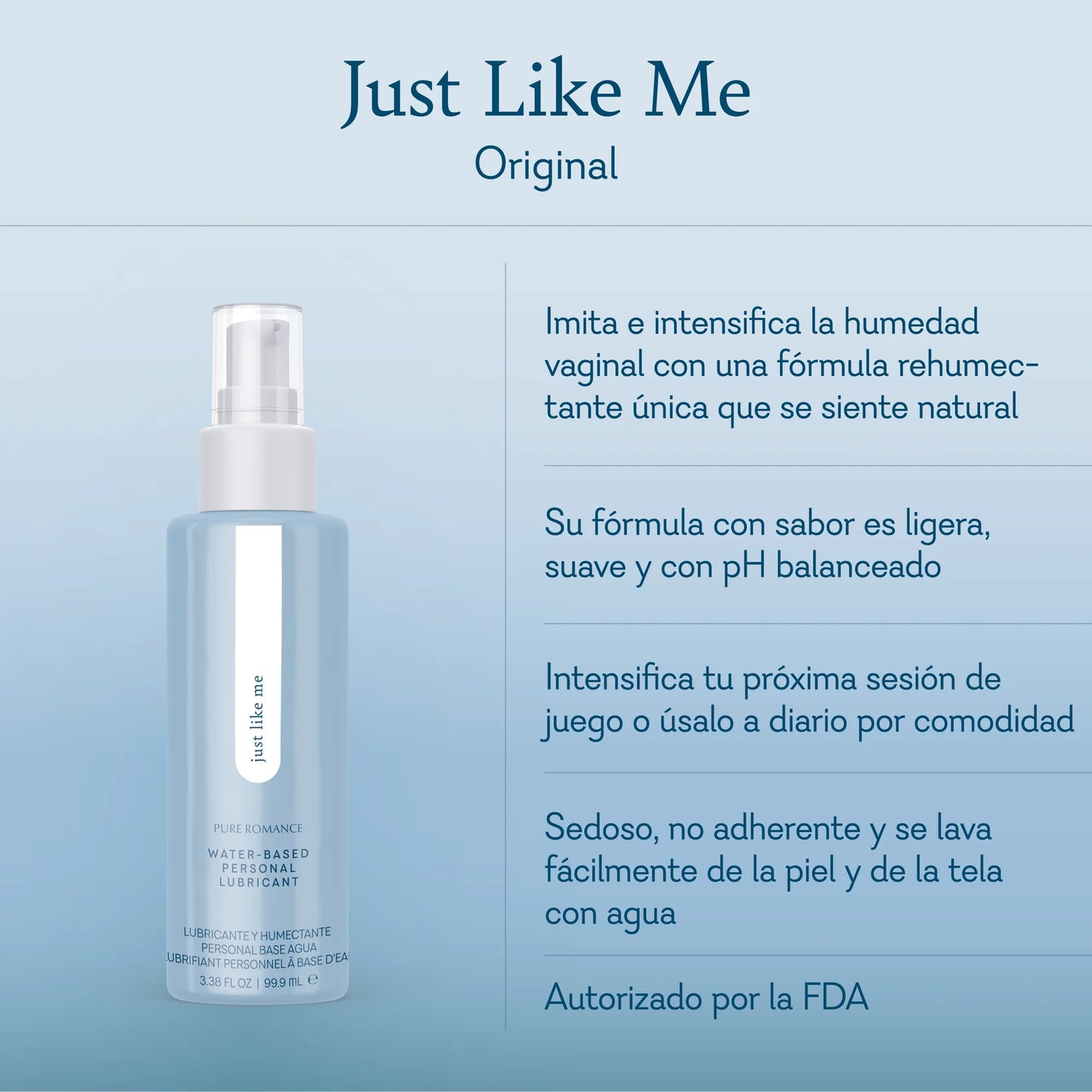 Just Like Me - Original - Unflavored Personal Lubricant - VALGINA.com