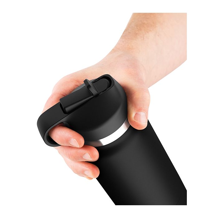 PDX Plus Fap Flask Thrill Seeker Stroker - Frosted/Black mens private pleaser flask www.VALGINA.com