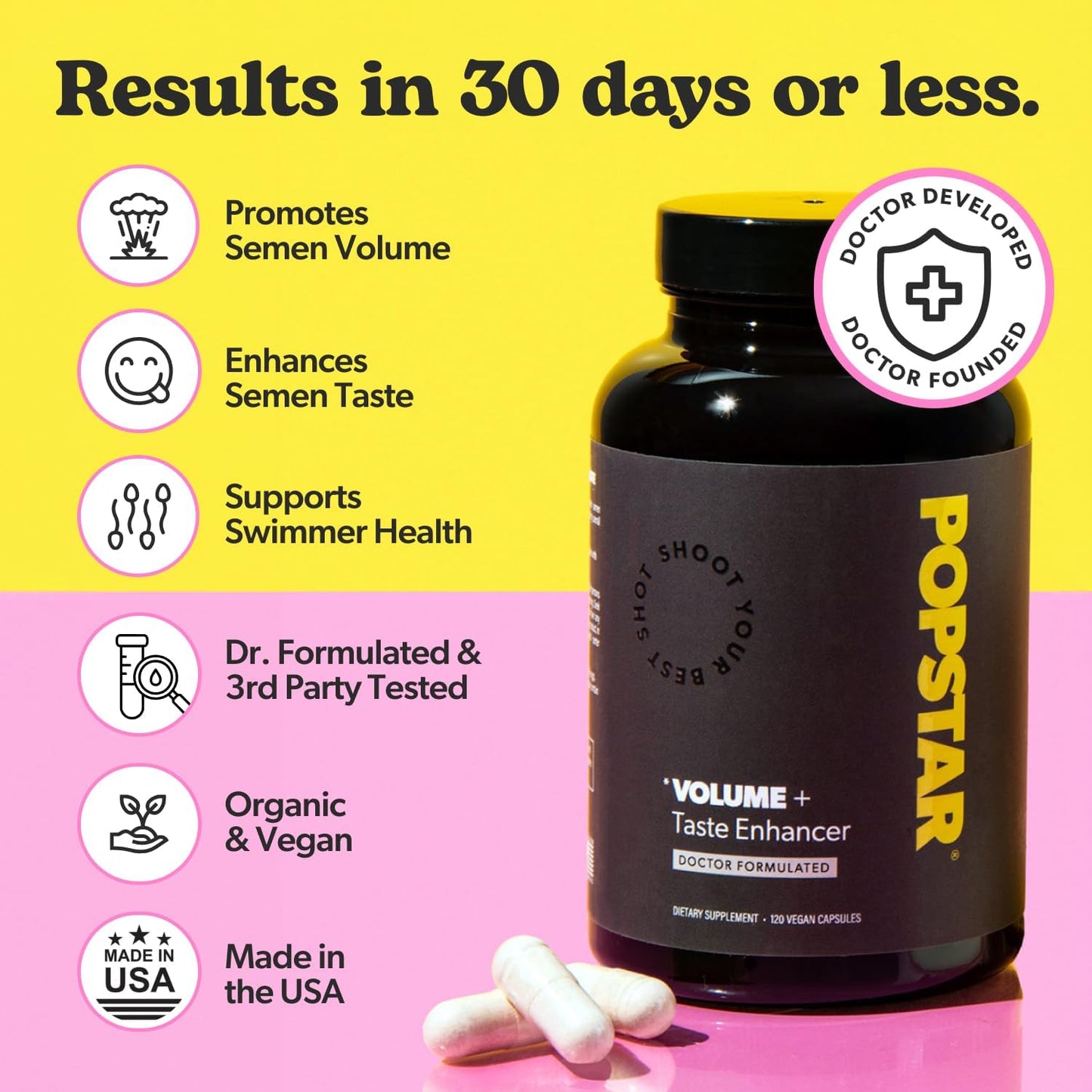 POPSTAR Labs Volume & Taste / Fertility Support