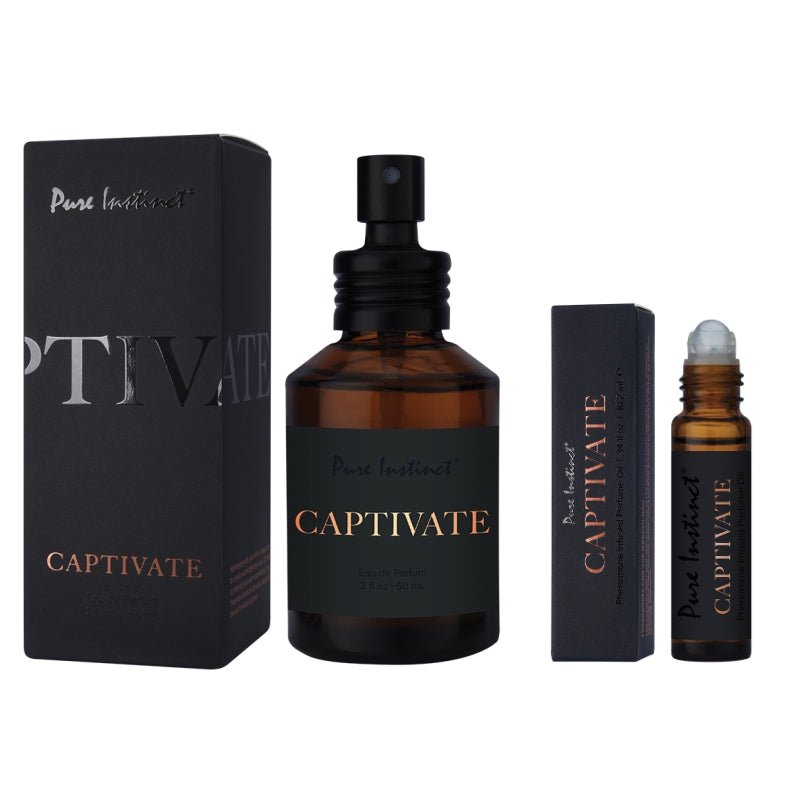 Captivate - Pure Instinct Mens Pheromone Cologne - .34 oz, 2 oz, or set www.VALGINA.com best selling mens pheromone cologne of all time