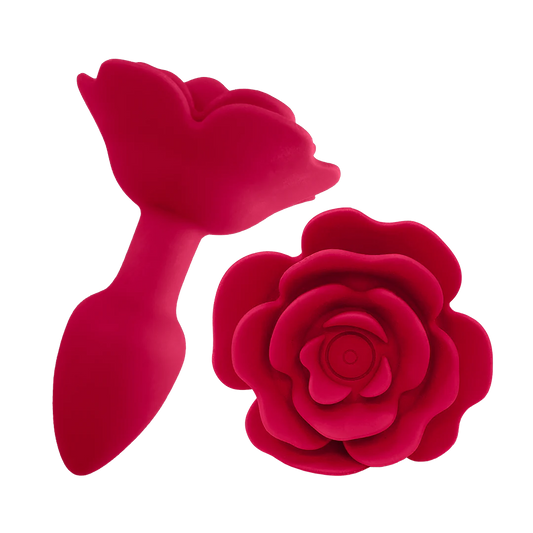 Vibrating Rose butt plug Pure Romance stemulator