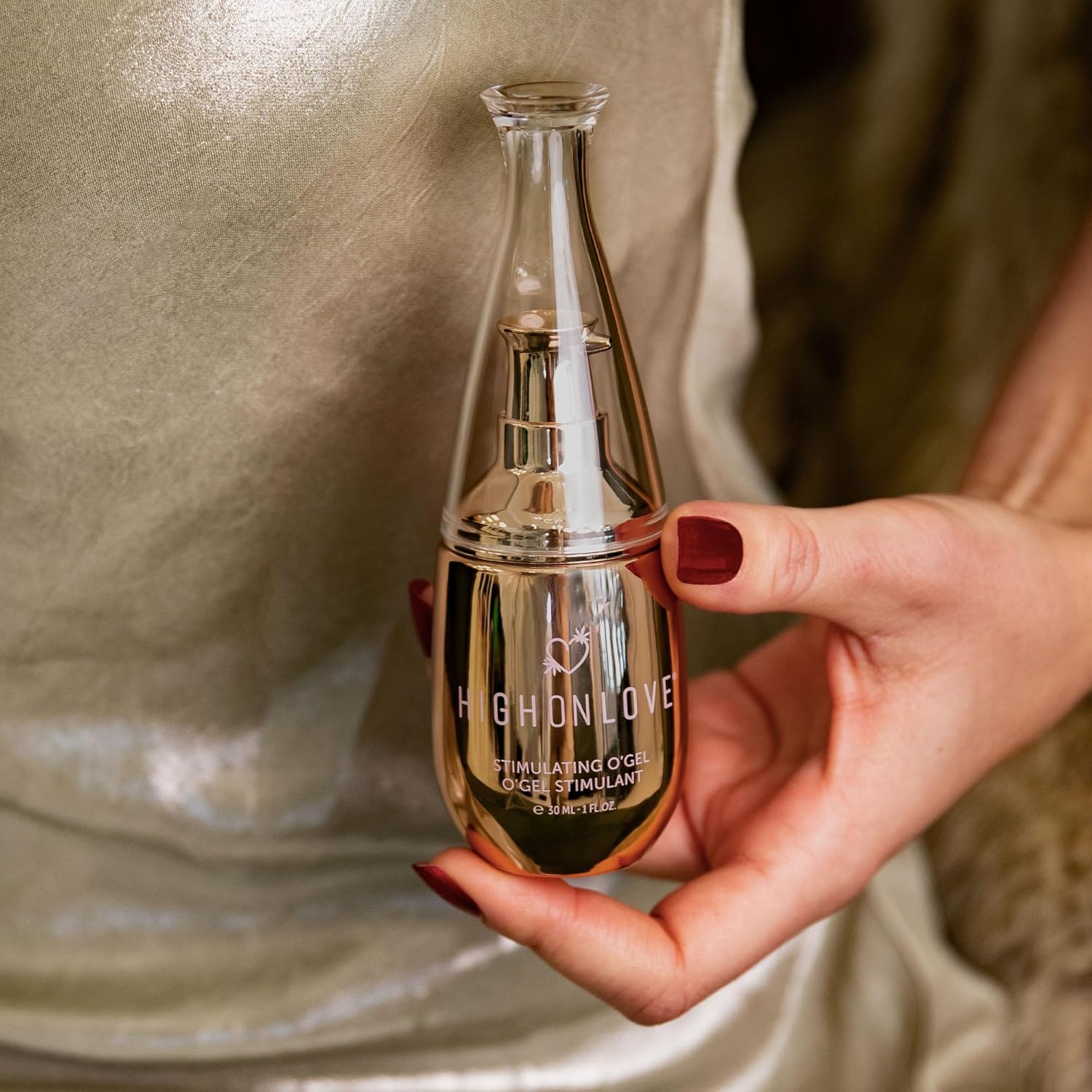 Stimulating O Gel - HighOnLove® Hemp-Infused Clitoral Arousal Gel - 1 Fl Oz or .6 Fl Oz Mini diamond o gel - NEW! www.VALGINA.com