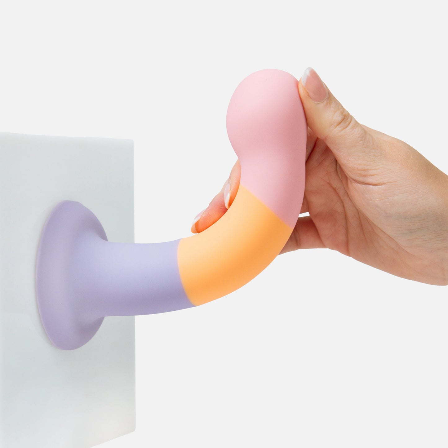 Stuck On You 6.25” Suction Cup Dilly Dildo pure romance euforia multi colored rainbow dildo www.VALGINA.com