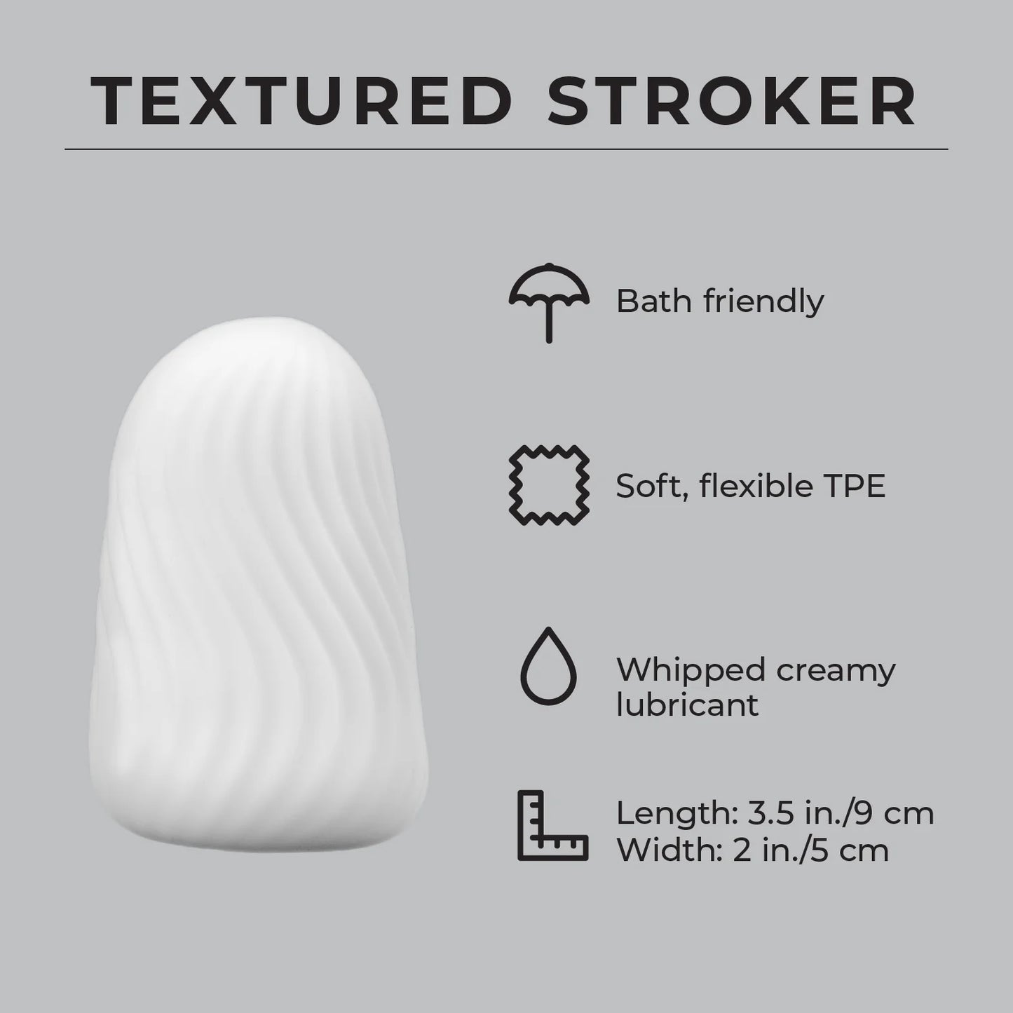 Textured Stroker Pure Romance masturbator pocket pussy