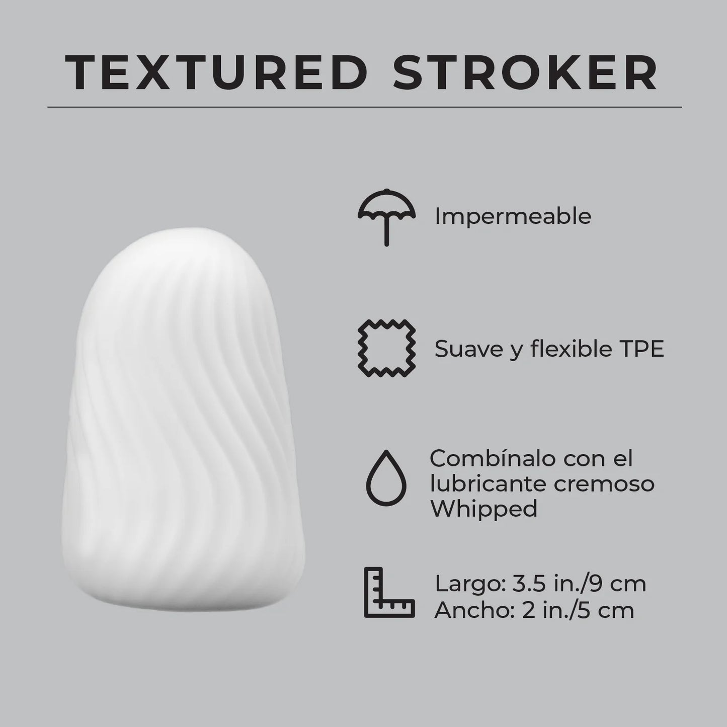 Textured Stroker Pure Romance masturbator pocket pussy