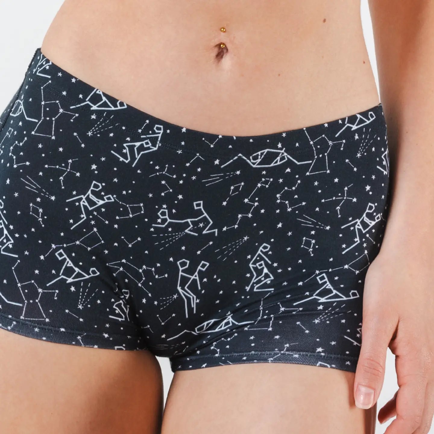 The Big Bang | Glow in the Dark Constellation Modal Boyshort Underwear Womens matching set www.VALGINA.com