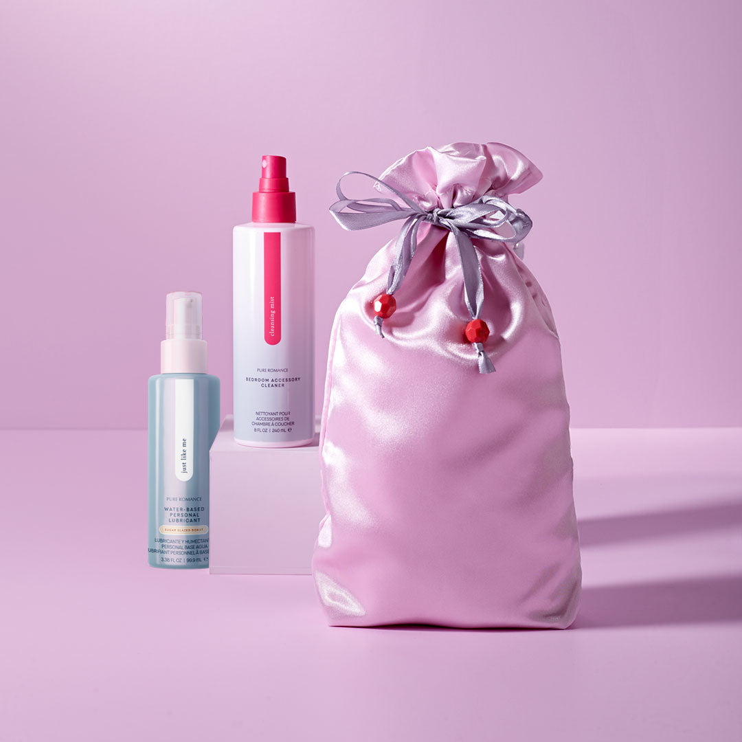 Toy Tote, Lubricant, & Cleaner TLC Bundle Pure Romance www.VALGINA.com
