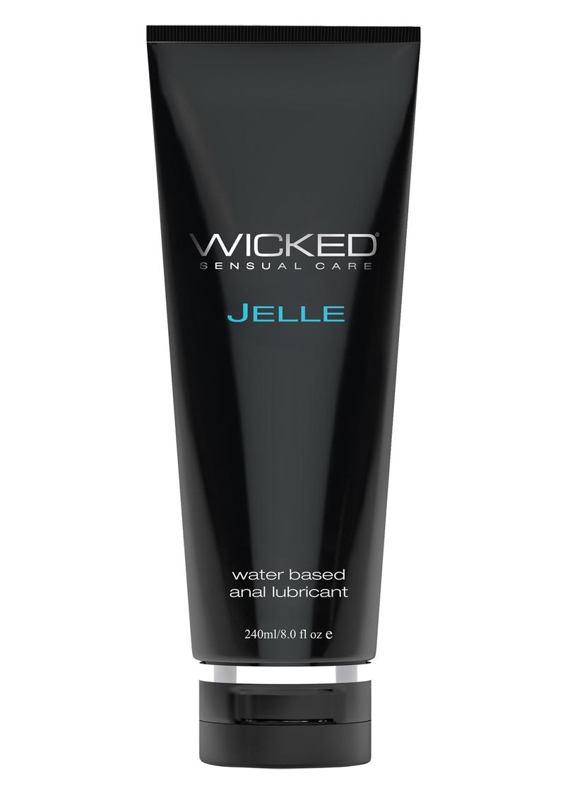 Wicked Sensual Care Jelle Plus water-based anal lubricant with relaxants, 8 oz tube - ValGina.com