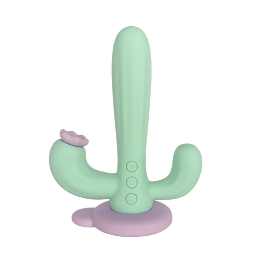 Wild Wild West, Cactus Saguaro Toy, Pure Romance IN STOCK succulent vibe. tripoint cactus vibrator for women, best selling triple teaser www.VALGINA.com