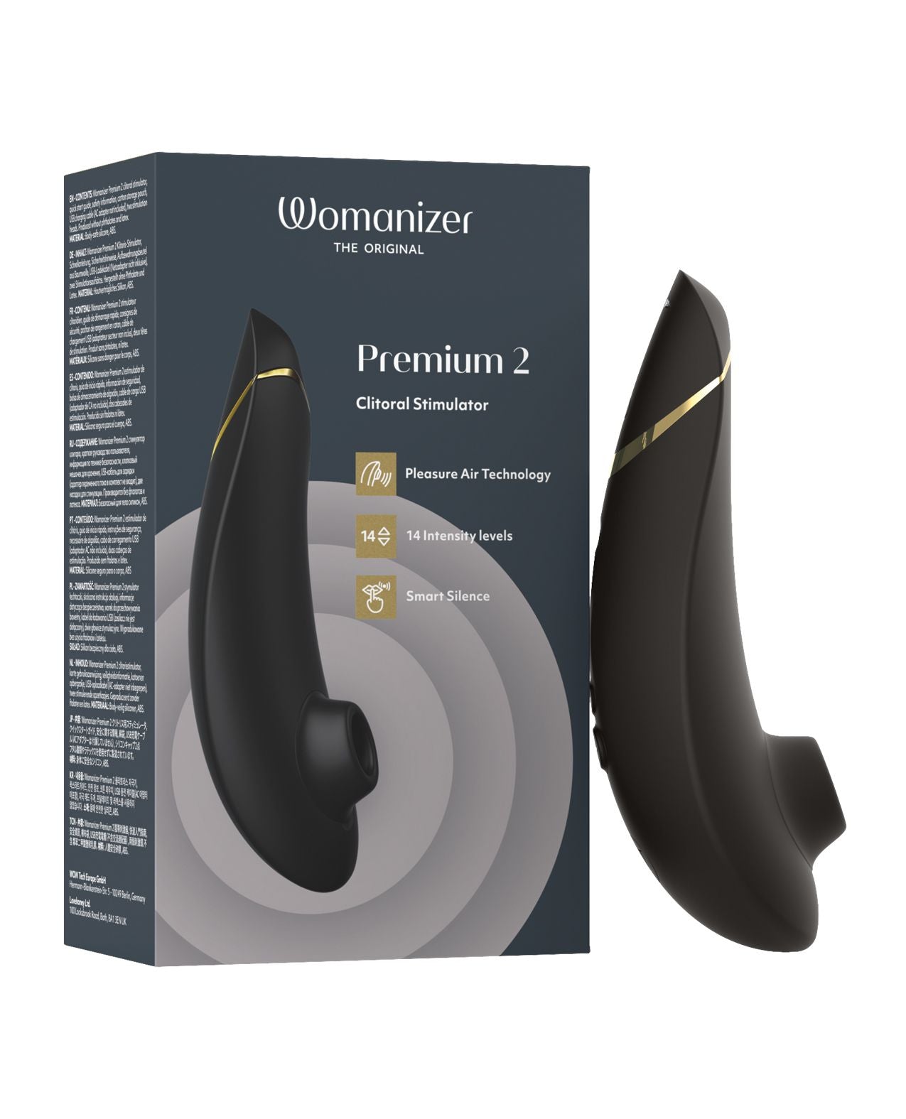 Womanizer Premium 2 - Raspberry or Black Pleasure Air Clitoral Stimulator. As Seen in Katy Perry's Woman's World Music Video.www.VALGINA.com