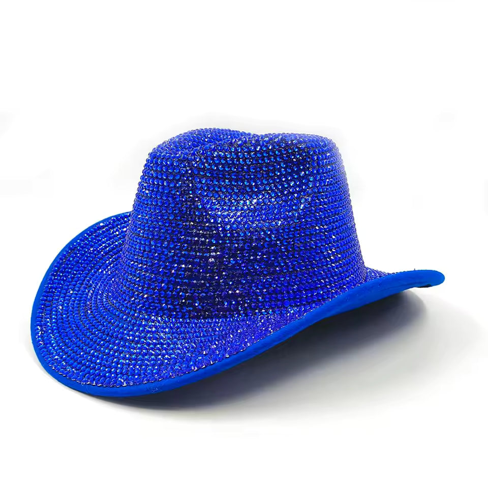 Rhinestone Cowboy Cowgirl Hat - Red White or Blue - NEW!