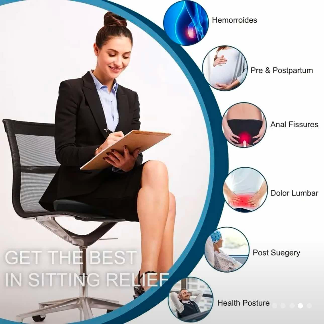 Memory Foam Donut Pillow – Postpartum & Pain Relief Support - 3 LEFT!