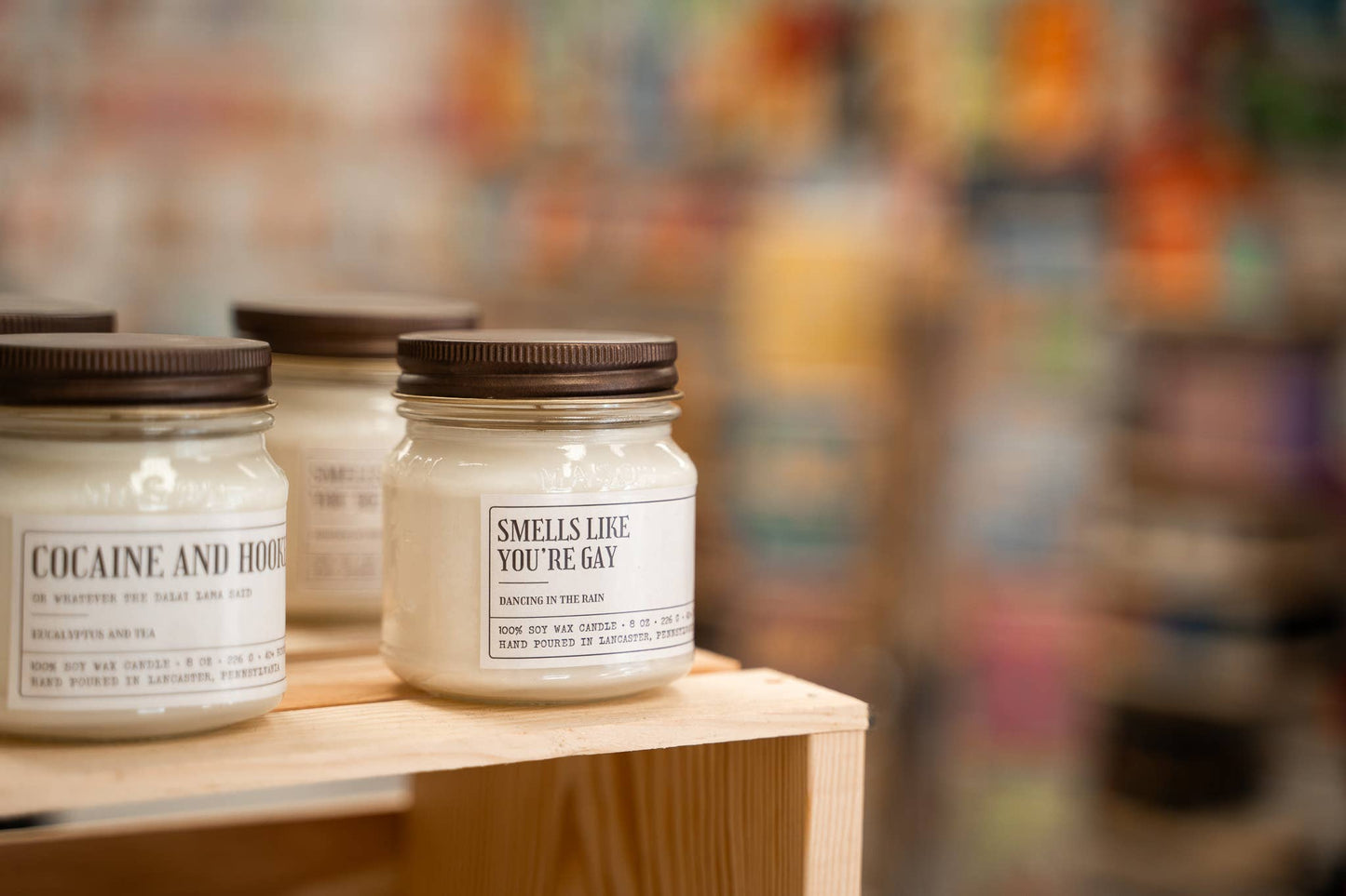Smells Like You're Gay - Funny LGBTQIA+ Coming Out Gift - 8oz Soy Wax Candle
