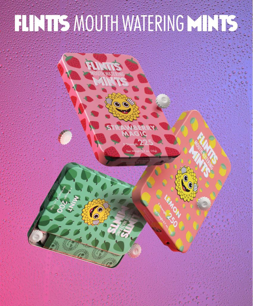 Flintts Mints - Individual Packs - 8 Single Flavors - Create Your Own 3 Pack