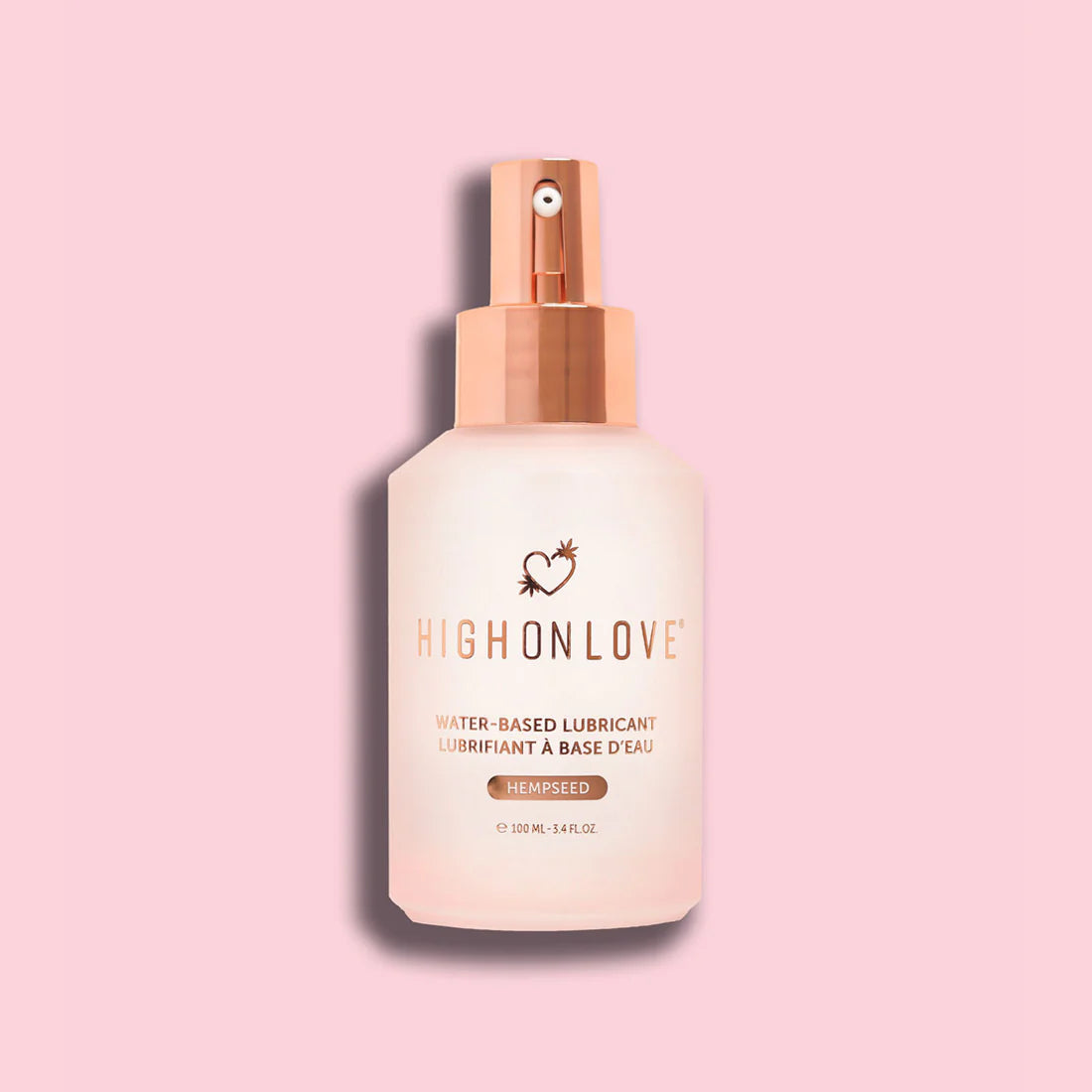 Water Based Lubricant HighOnLove® – Hemp-Infused, Silky Smooth & Vegan - NEW! hemp water based personal lube lubricant moisturizer by highonlove www.VALGINA.com