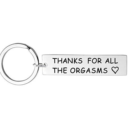 “I Love You But That D*ck Sure Is a Bonus” Keychain – Funny & Flirty Gift for Him - 22 LEFT!