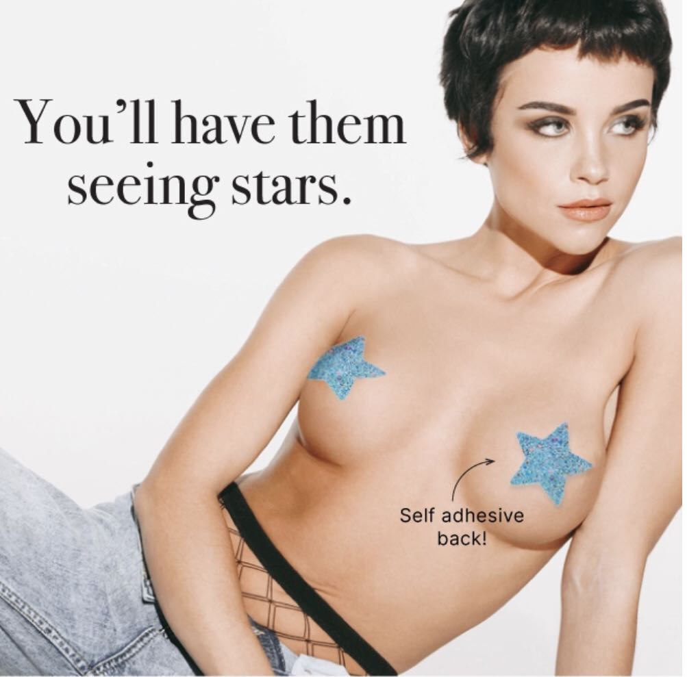 Twinkle Ta-Ta's - Glow in the Dark Glitter Pasties - 3 LEFT!