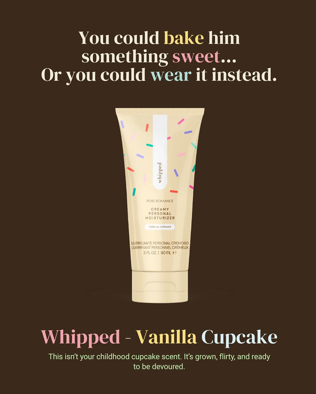 Whipped Personal Lubricant - Vanilla Cupcake - IN STOCK - VALGINA.com