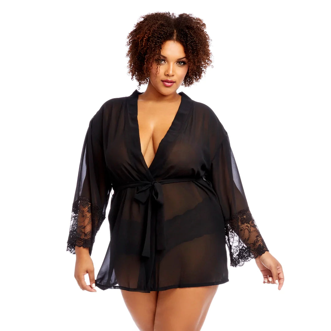 Endless Seduction - Robe & Booty Shorts Lingerie - VALGINA.com