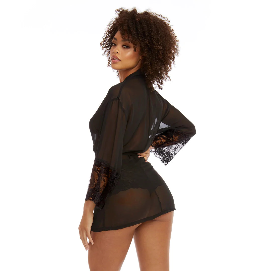 Endless Seduction - Robe & Booty Shorts Lingerie - VALGINA.com