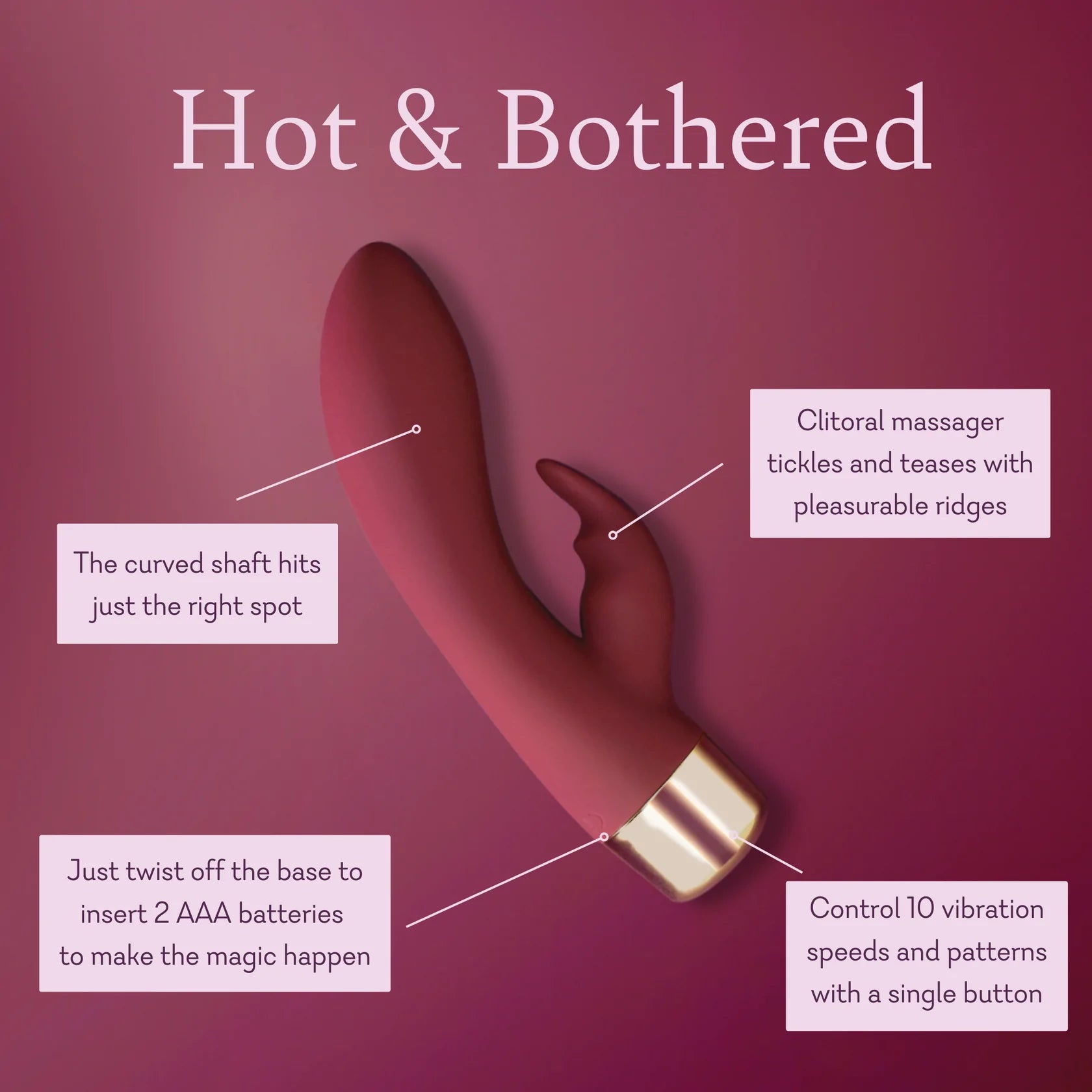 Hot & Bothered - Quality Dual Rabbit - VALGINA.com