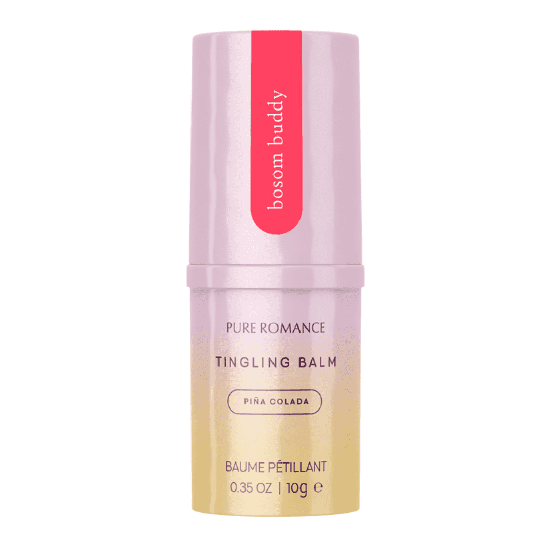 Bosom Buddy flavored nipple and lip balm by Pure Romance