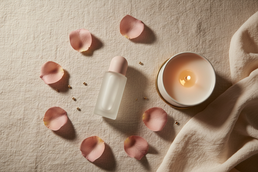 Low libido in women guide - arousal serum with rose petals and candle - VALGINA.com