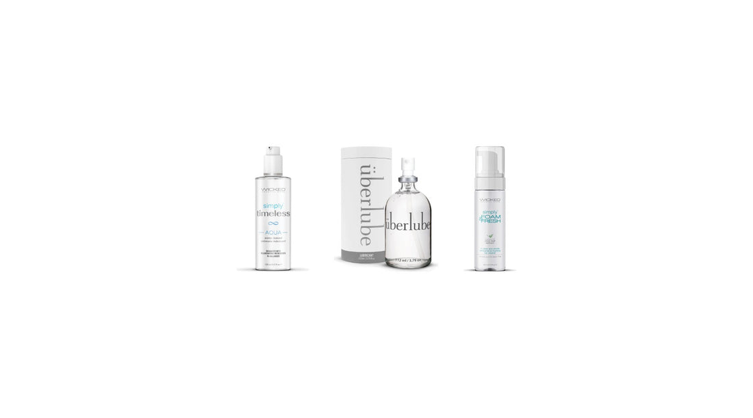 Lube and sex toy compatibility chart - Timeless Aqua, Uberlube and Cleansing Foam - VALGINA.com