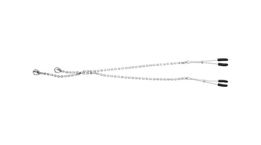 Onyx Clamps with Rhinestone Crystals - Nipple Play 101 - VALGINA.com