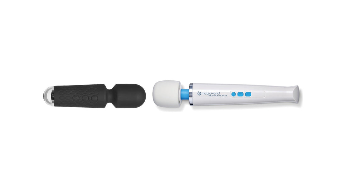 Petite Powerhouse and Vibratex Magic Wand - wand vibrator guide - VALGINA.com