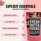 Sweary Bath Salts for Stress Relief – Premium Epsom Salt Soaks (12oz Bag) - Funny - 4 Different Scents