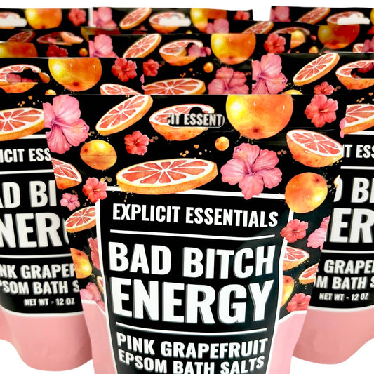 Sweary Bath Salts for Stress Relief – Premium Epsom Salt Soaks - 4 Different Funny Bags 12 oz