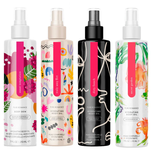 Body Dew Lustra 4 Pack - Pheromone Hydrating Body Oil - Buy 3 get 1 FREE!